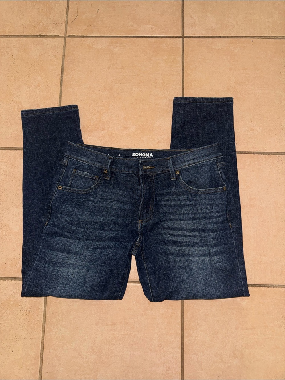 Sonoma Men's Dark Blue Straight Jeans